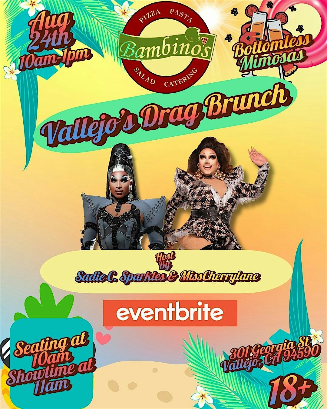 Vallejo's Drag Brunch @ Bambino's, 24 August | Event in Vallejo | AllEvents