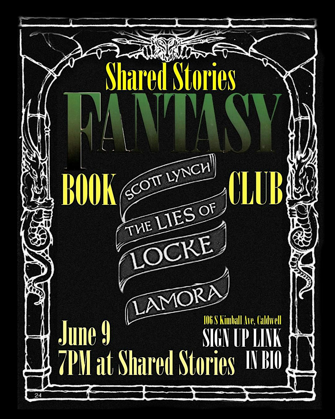 Fantasy Bookclub - June, 9 June | Event in Caldwell | AllEvents