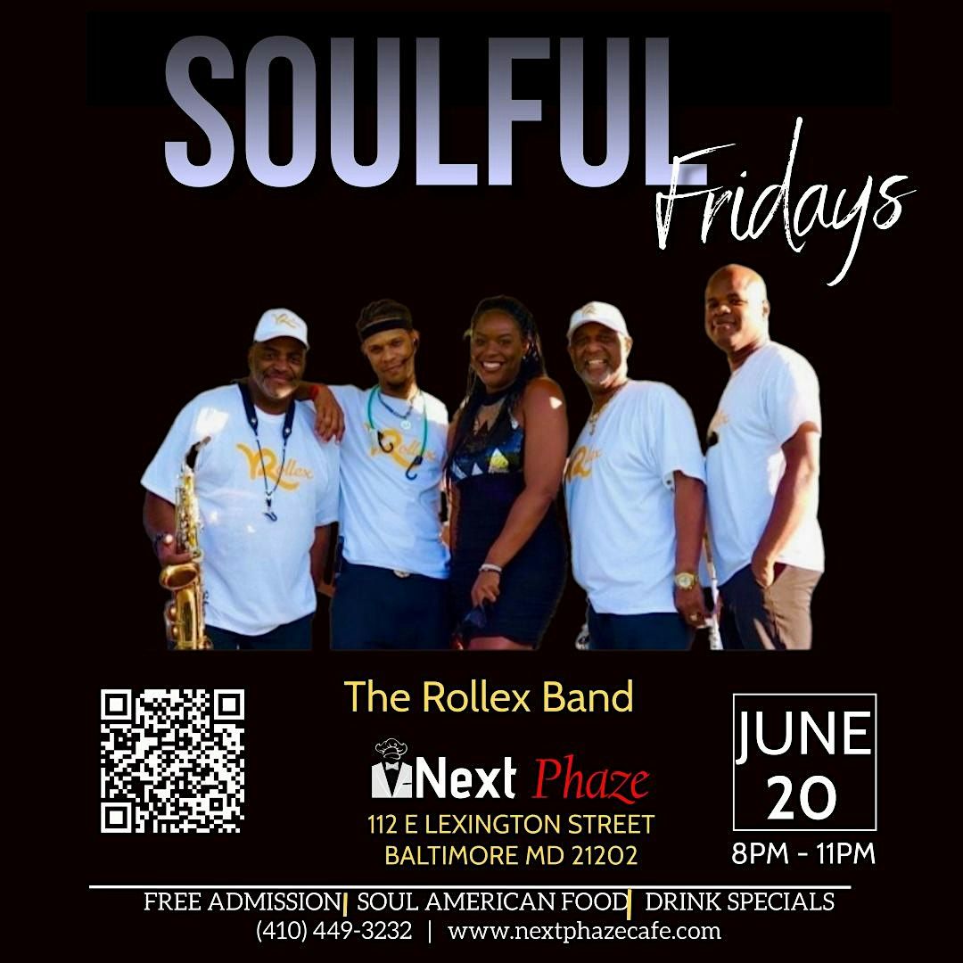 Soulful Fridays featuring the Rollex Band, 1 August | Event in Baltimore | AllEvents