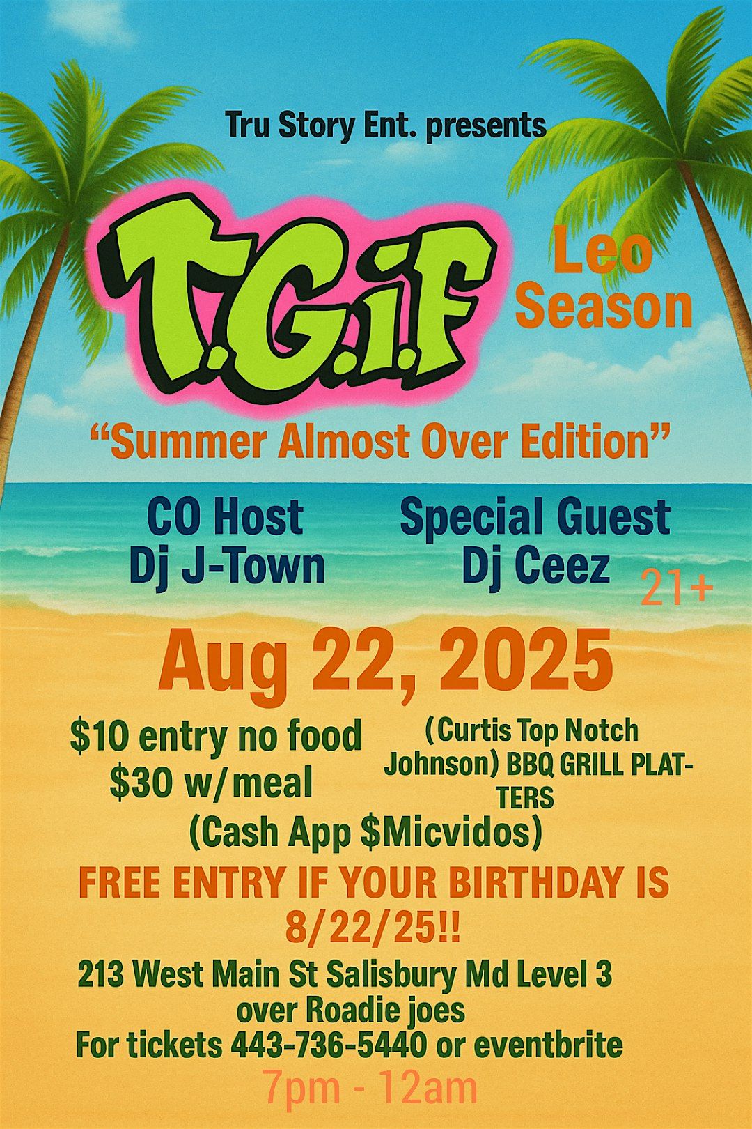 TGIF "Summer Almost Over", 22 August | Event in Salisbury | AllEvents