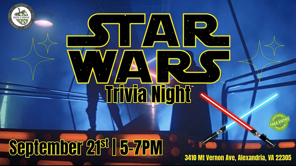 Star Wars Trivia Night, 21 September | Event in Alexandria | AllEvents
