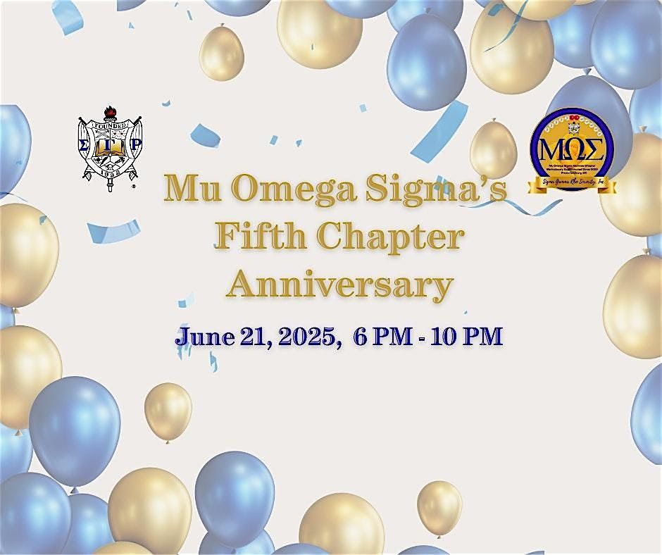 Mu Omega Sigma 5th Chapter Anniversary, 21 June | Event in Fredericksburg | AllEvents
