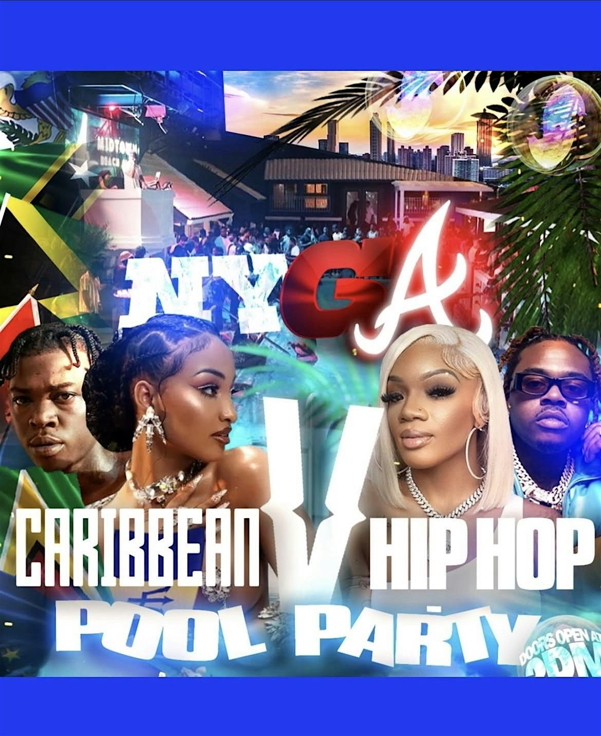 HIP HOP VS CARIBBEAN POOL PARTY   SATURDAY AUGUST 30TH @ BAMBOO, 30 August | Event in Atlanta | AllEvents