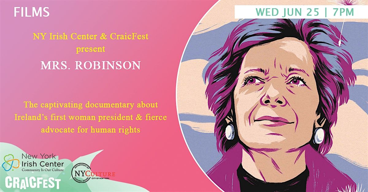 New York Irish Center x CraicFest LGBTQ+: "Mrs. Robinson" Documentary, 25 June | Event in Long Island City