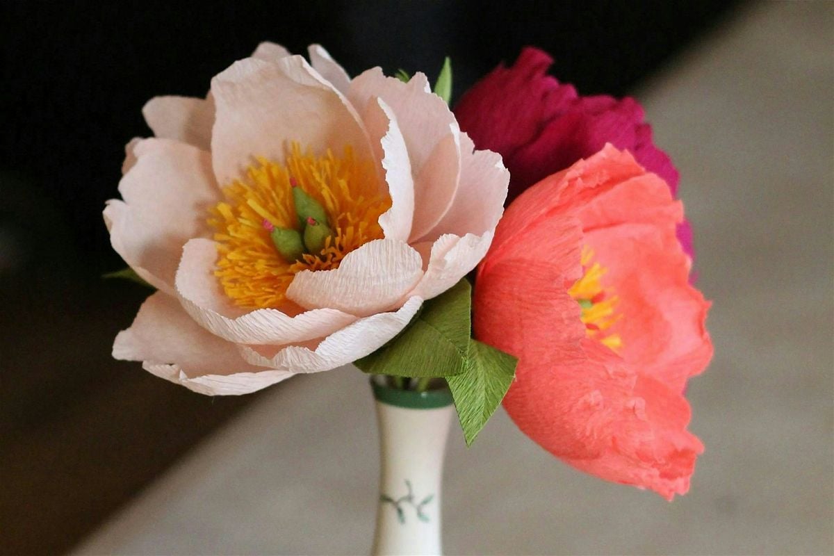 Petals & Pours: Paper Flower Workshop with Botanical Sips, 20 August | Event in South Pasadena | AllEvents
