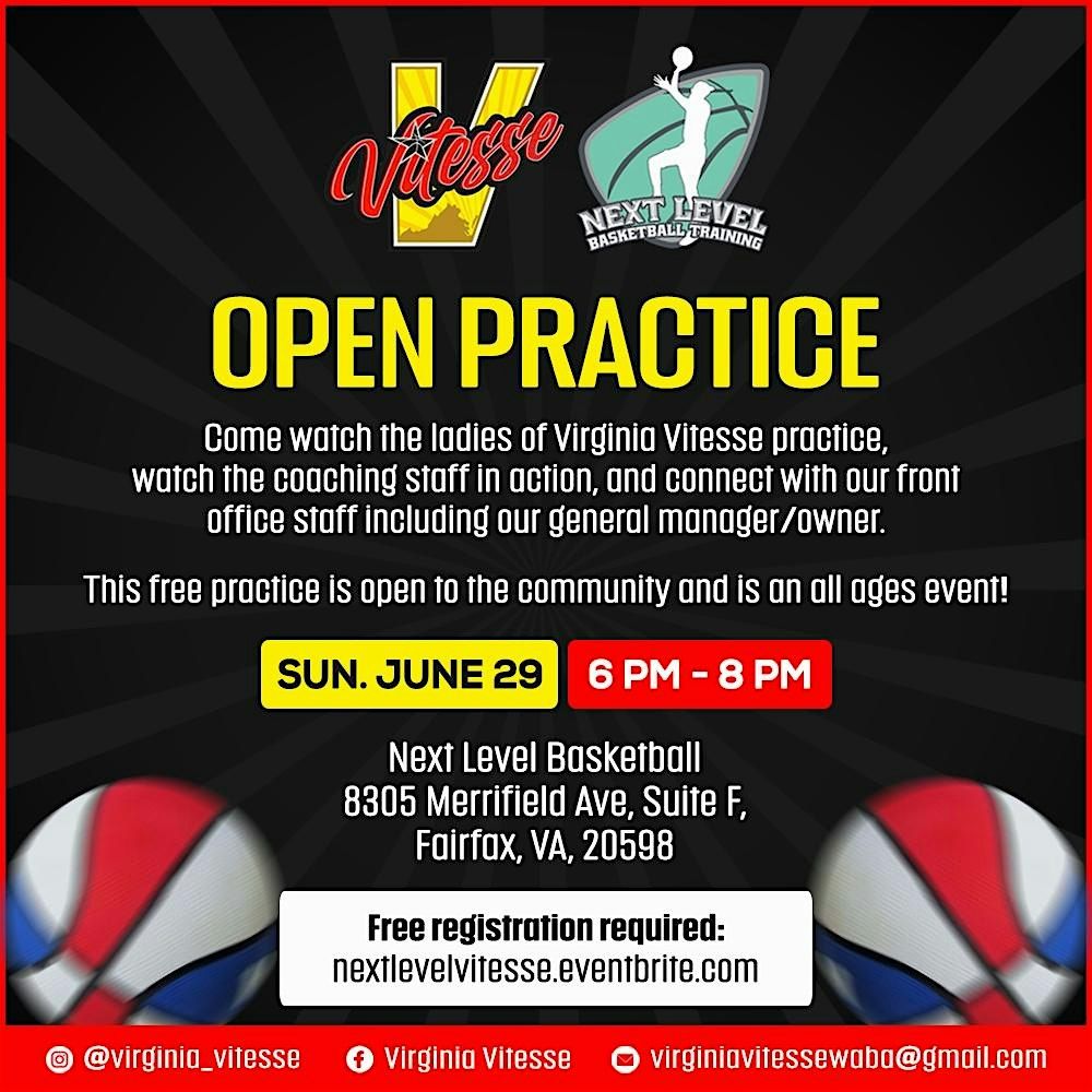 Virginia Vitesse: Open Practice, 29 June | Event in Fairfax | AllEvents