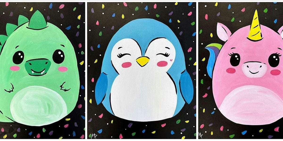 Colorful Squishy Friends - Paint and Sip by Classpop!™, 10 June | Event in Pearland | AllEvents