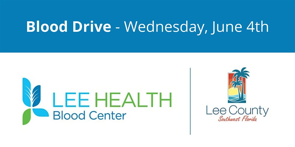 June 4th Lee County Gov Downtown Blood Drive, 4 June | Event in Fort Myers | AllEvents
