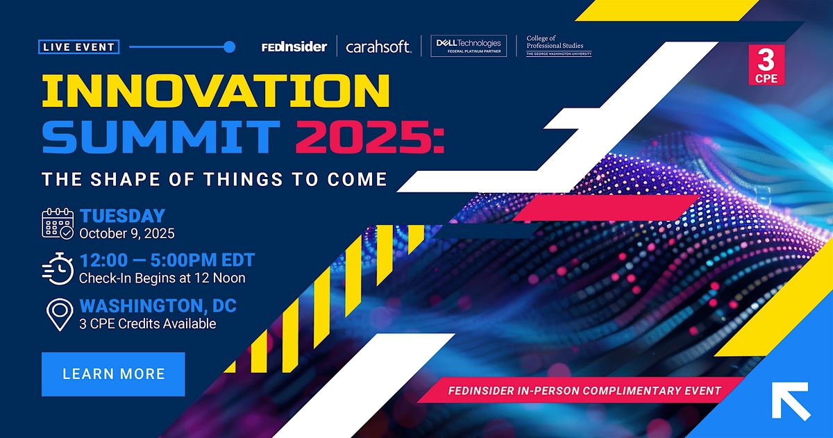 Innovation Summit 2025: The Shape of Things to Come, 9 October | Event in Washington | AllEvents