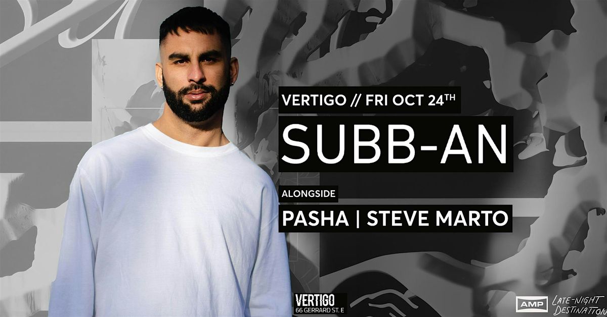 Vertigo ⋄⋄ SUBB-AN < Fri Oct 24th>, 25 October | Event in Toronto | AllEvents