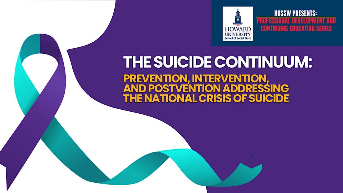 Suicide Risk Continuum: Prevention, Intervention & Postvention, 16 September | Event in Washington | AllEvents