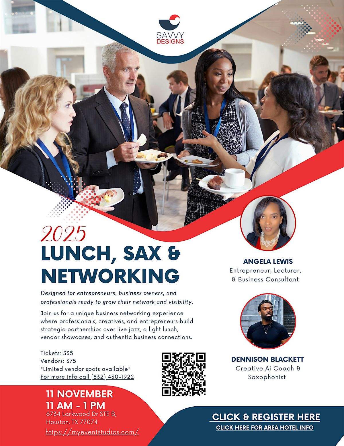 Lunch, Sax, and Networking Event, 11 November | Event in Houston | AllEvents