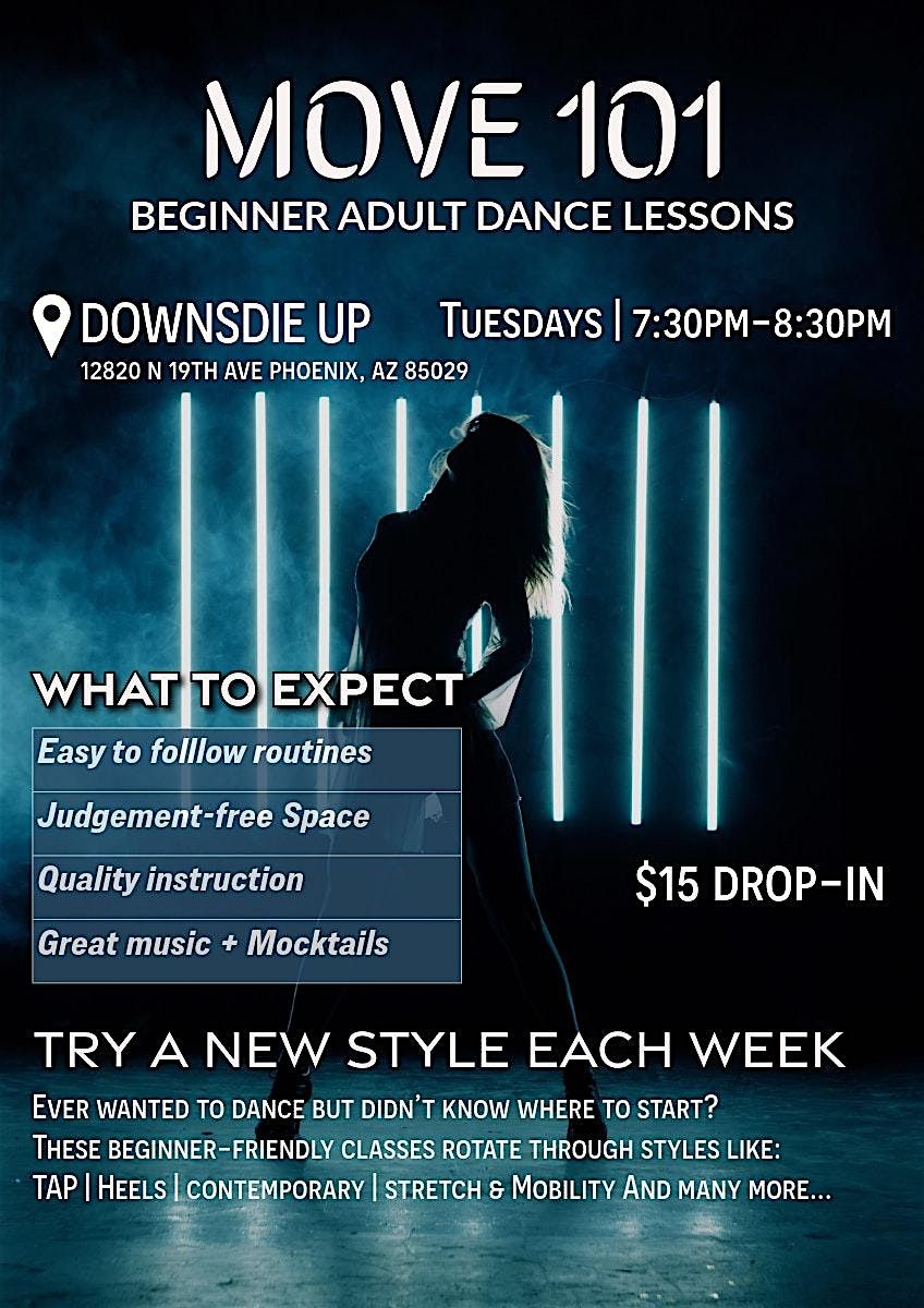 Move 101 Beginner Adult Dance Class: Heels, 12 August | Event in Phoenix | AllEvents