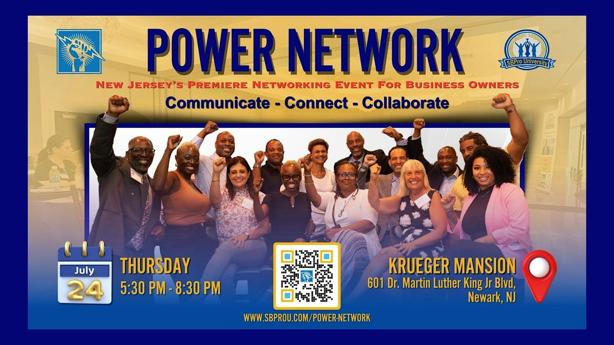 POWER NETWORK Event, 24 July | Event in Newark | AllEvents