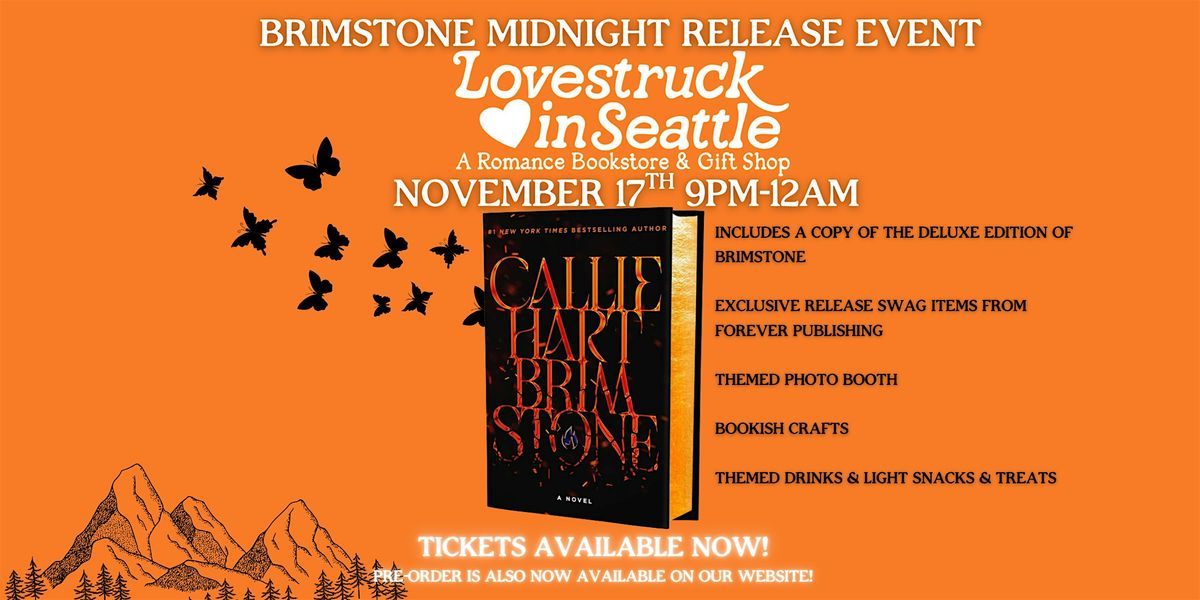 Brimstone by Callie Hart | Midnight Release Party, 17 November | Event in Seattle | AllEvents