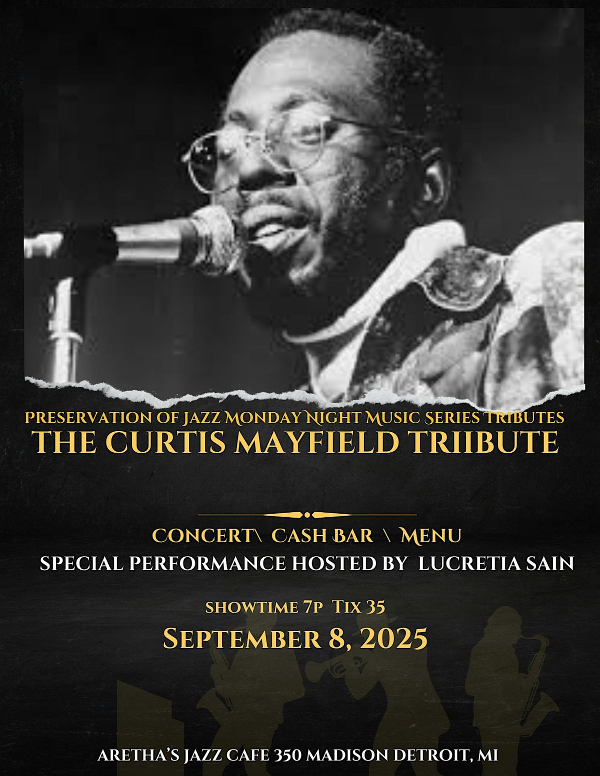 The Curtis Mayfield  Tribute ft. Level Rizon, 8 September | Event in Detroit | AllEvents
