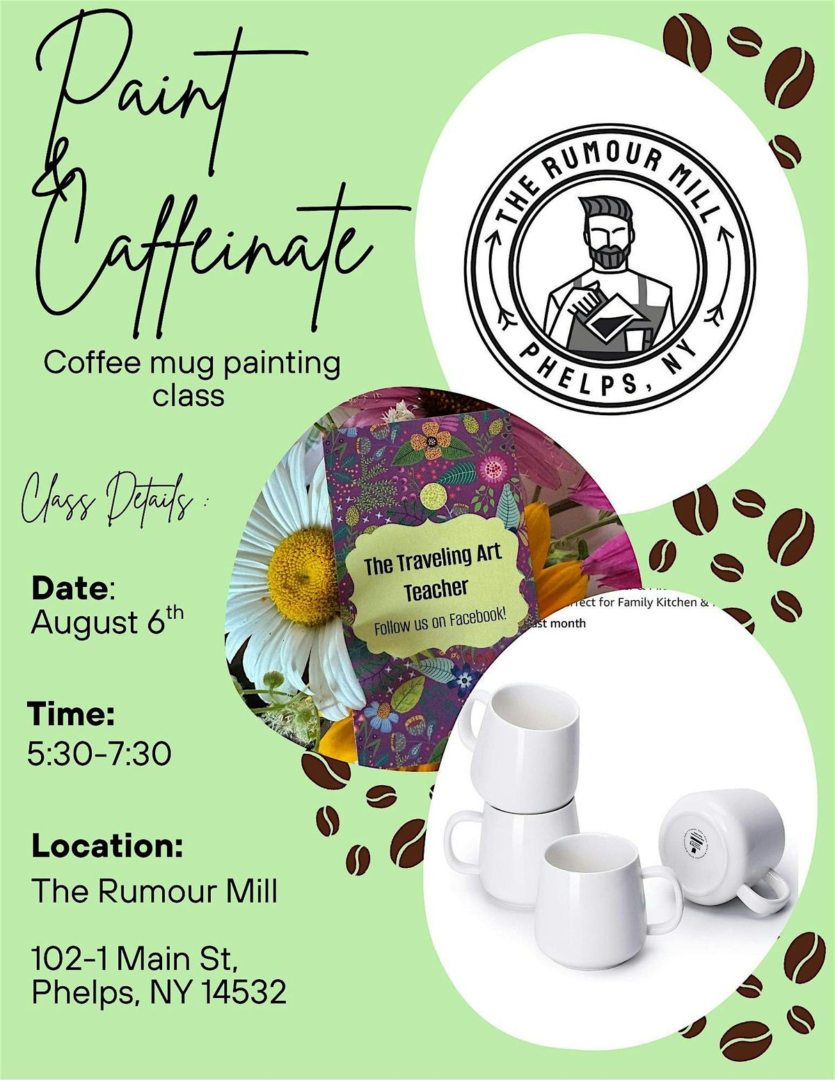 Paint and Caffeinate, 6 August | Event in Phelps | AllEvents