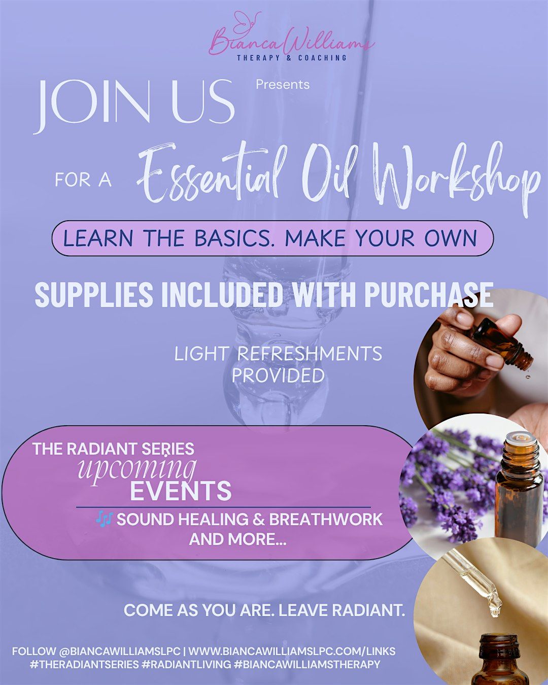 Essential Oil Workshop: A Creative Wellness Experience, 31 January | Event in Murfreesboro | AllEvents