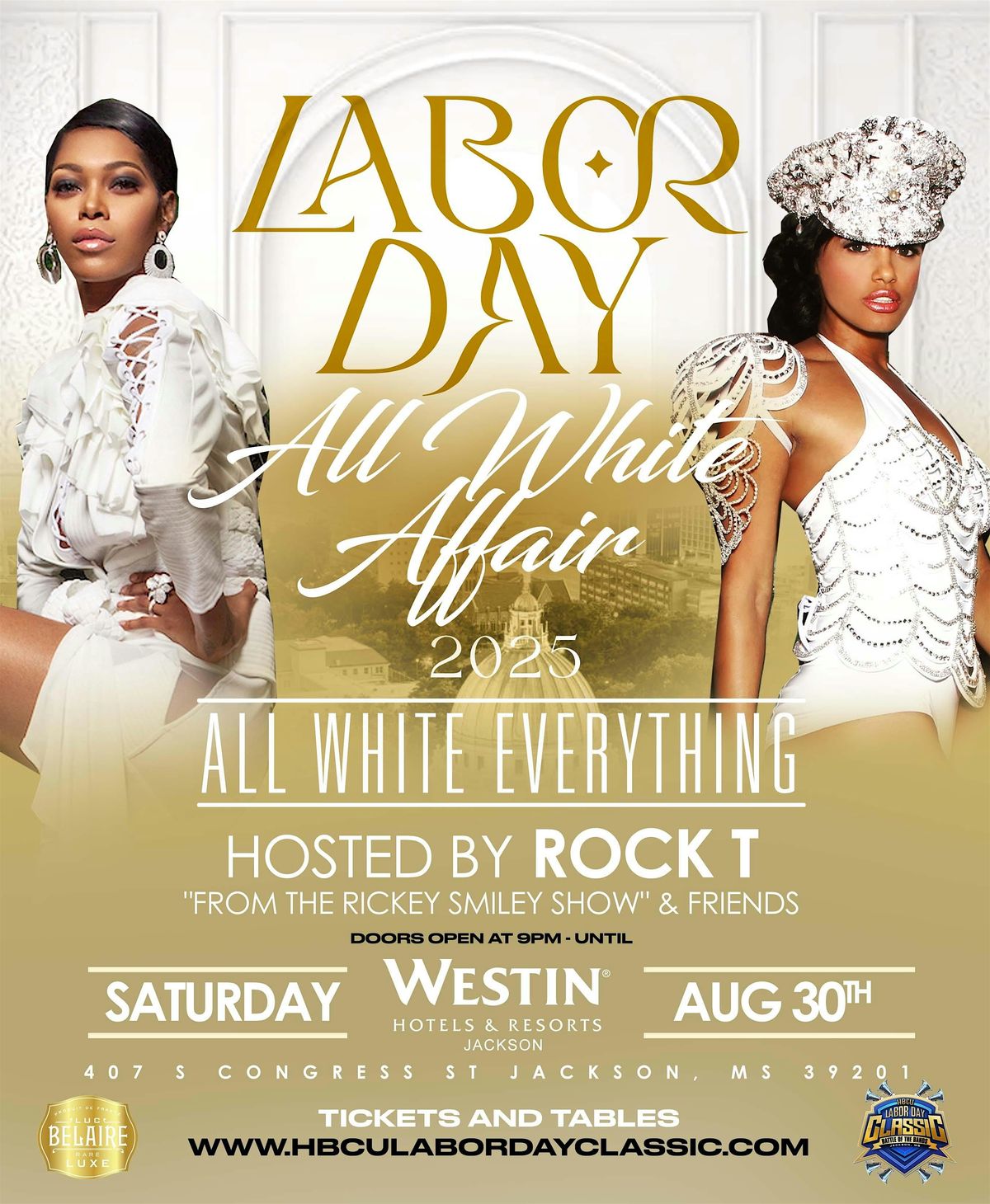 2025 LABOR DAY ALL WHITE AFFAIR "AT THE WESTIN" Presented by Belaire, 30 August | Event in Jackson