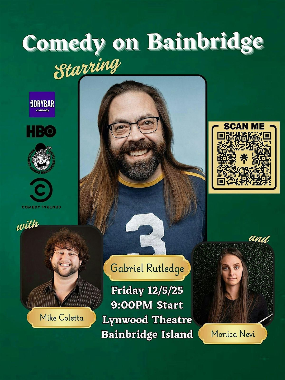 Comedy on Bainbridge - Gabriel Rutledge LIVE!, 5 December | Event in Bainbridge Island | AllEvents