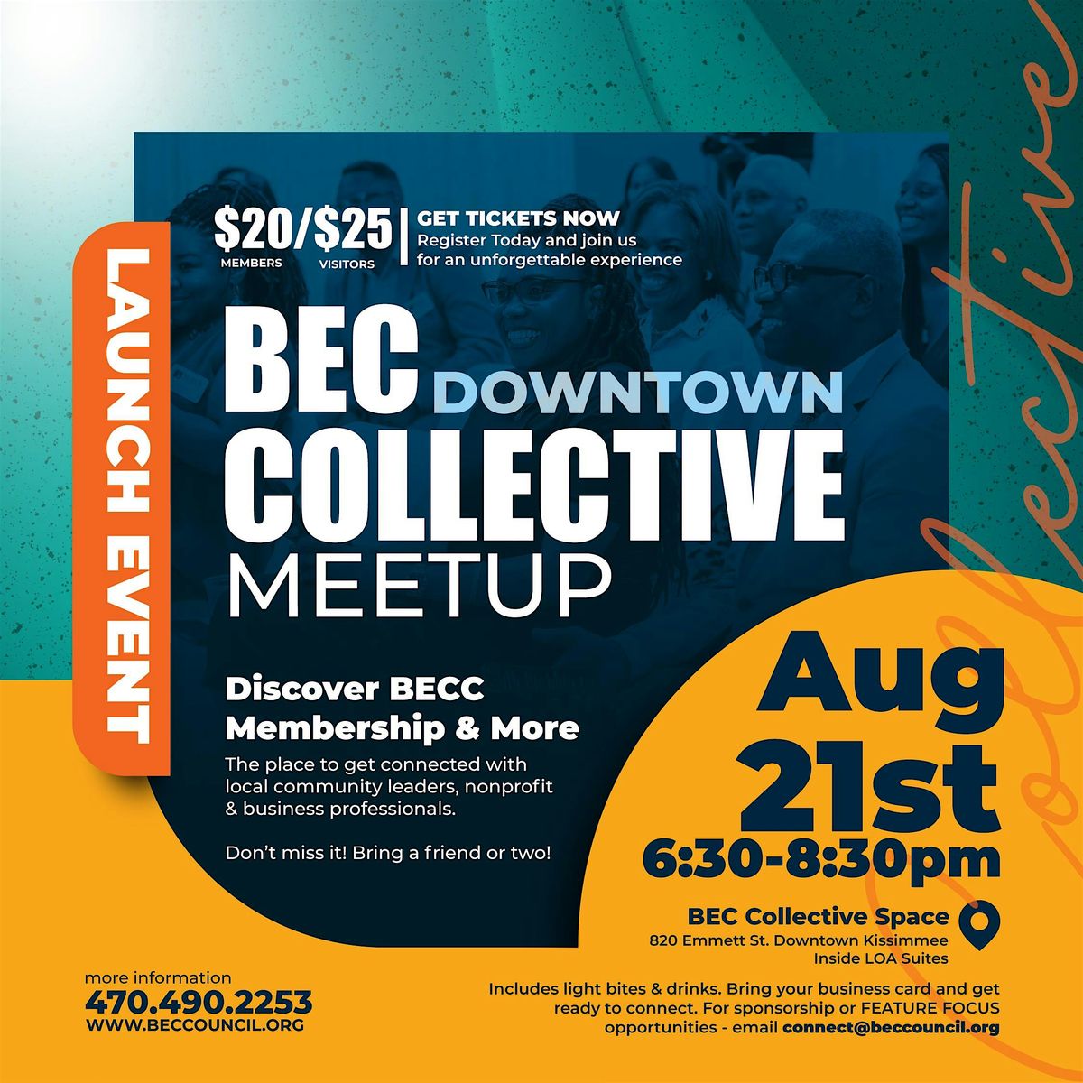BEC Downtown Collective Networking & Meetup, 21 August | Event in Kissimmee | AllEvents