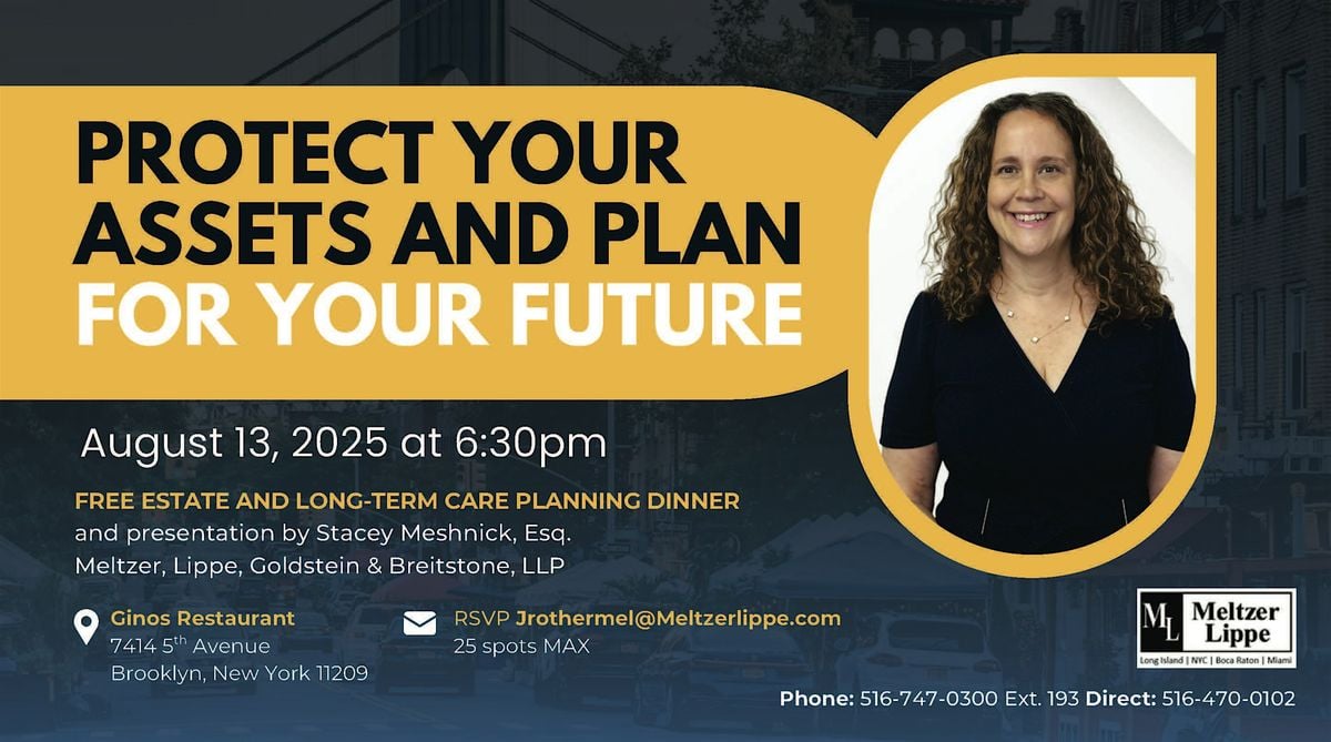 Protect Your Assets and Plan For Your Future, 13 August | Event in Brooklyn | AllEvents