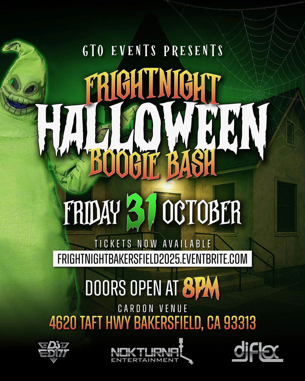 FRIGHTNIGHT BOOGIE BASH, 31 October | Event in Bakersfield | AllEvents