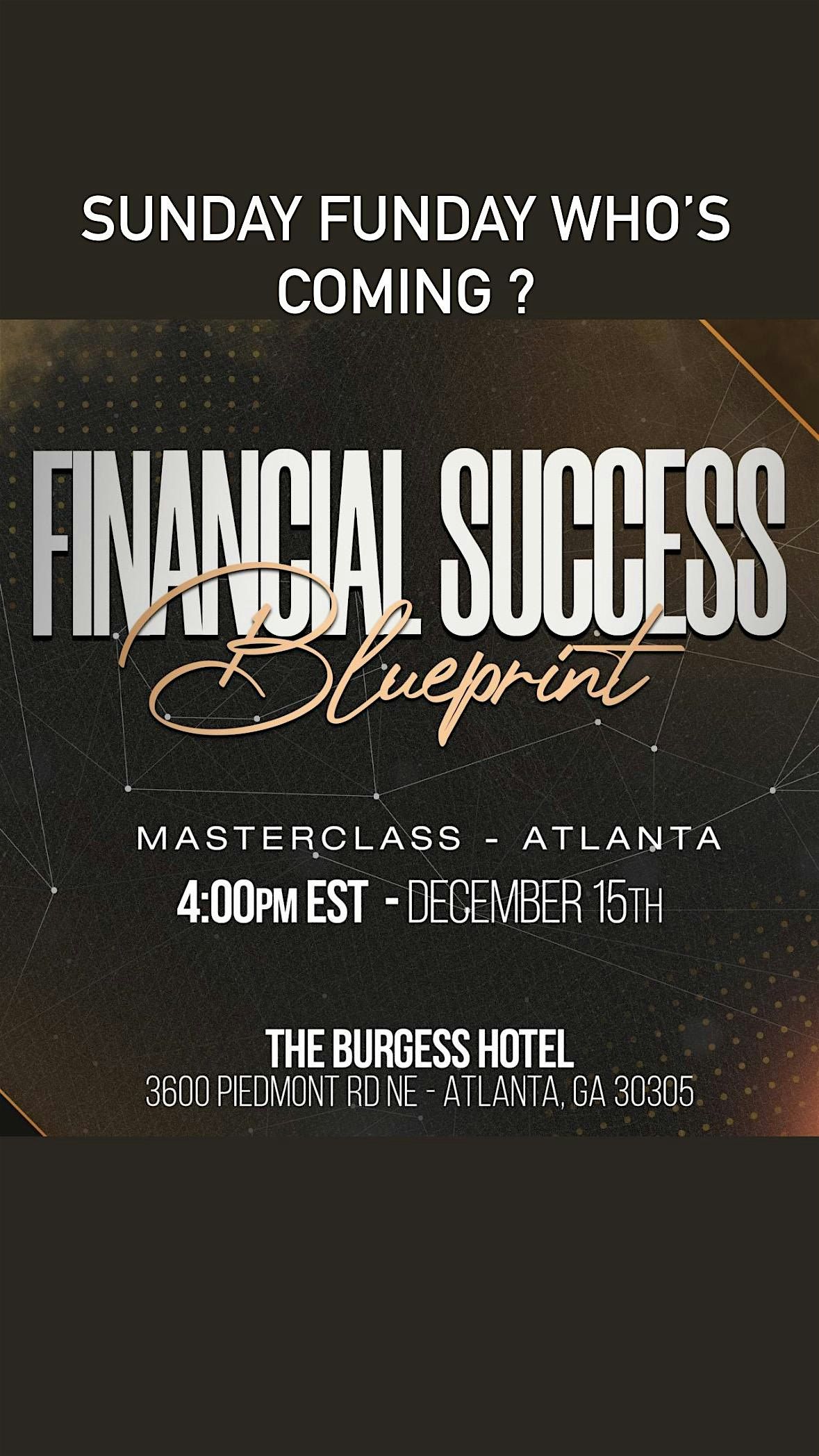 Join us for the financial success overview to change your year financially., 14 February | Event in Atlanta