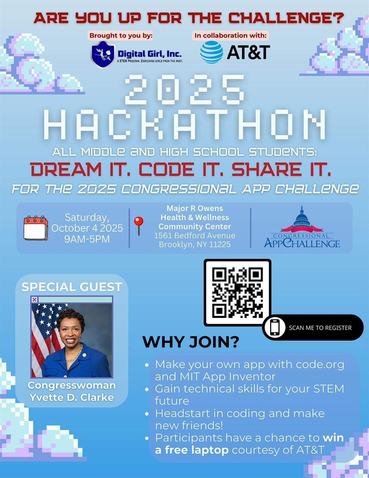 DGI 2025 Congressional App Challenge Hackathon, 4 October | Event in Brooklyn | AllEvents
