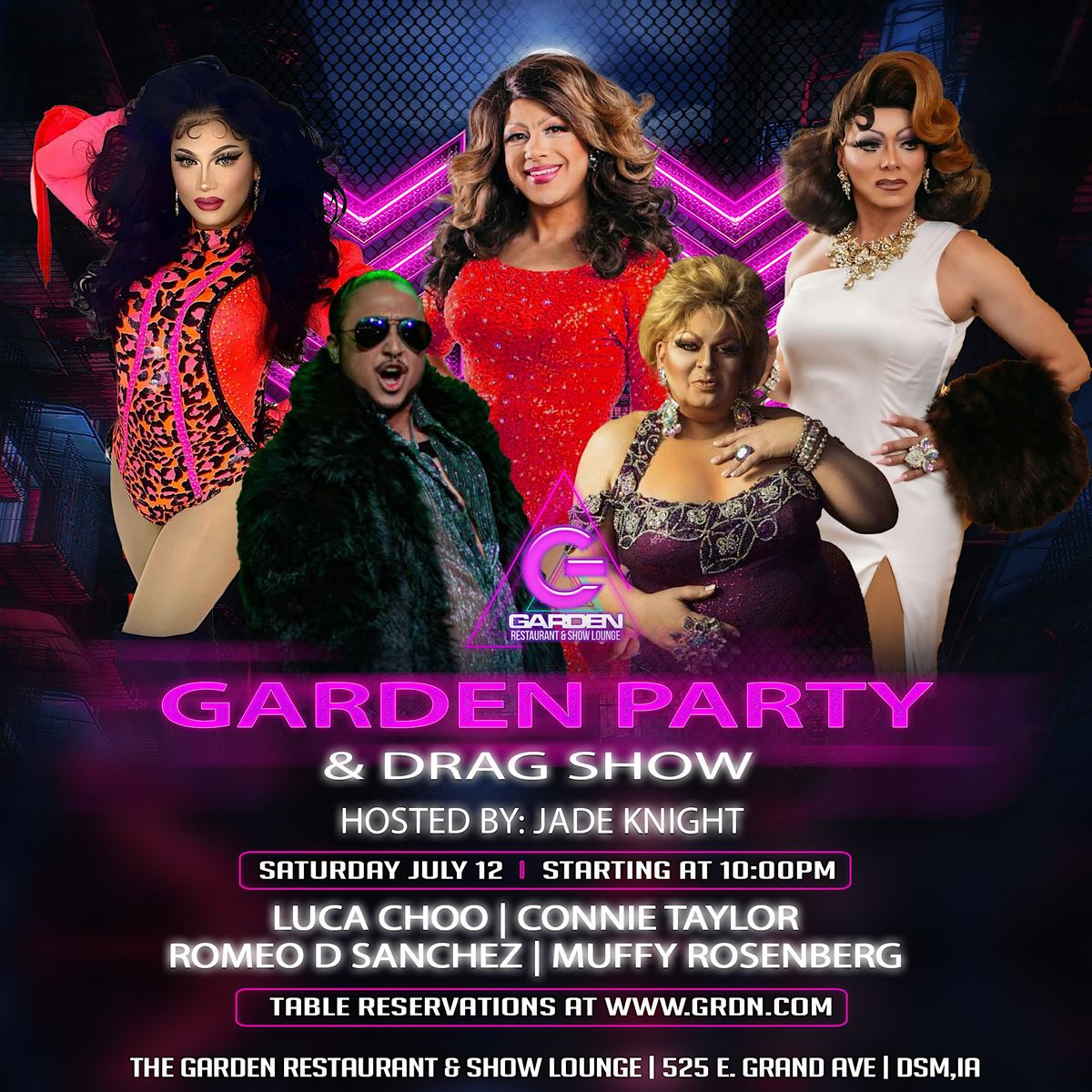 Sat July 12 Drag Show - 10pm Table Reservation, 12 July | Event in Des Moines | AllEvents