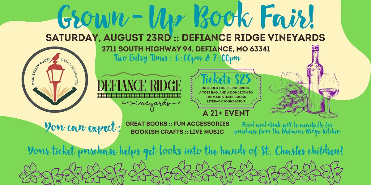 Summer 2025 Grown-Up Book Fair!, 23 August | Event in Defiance | AllEvents