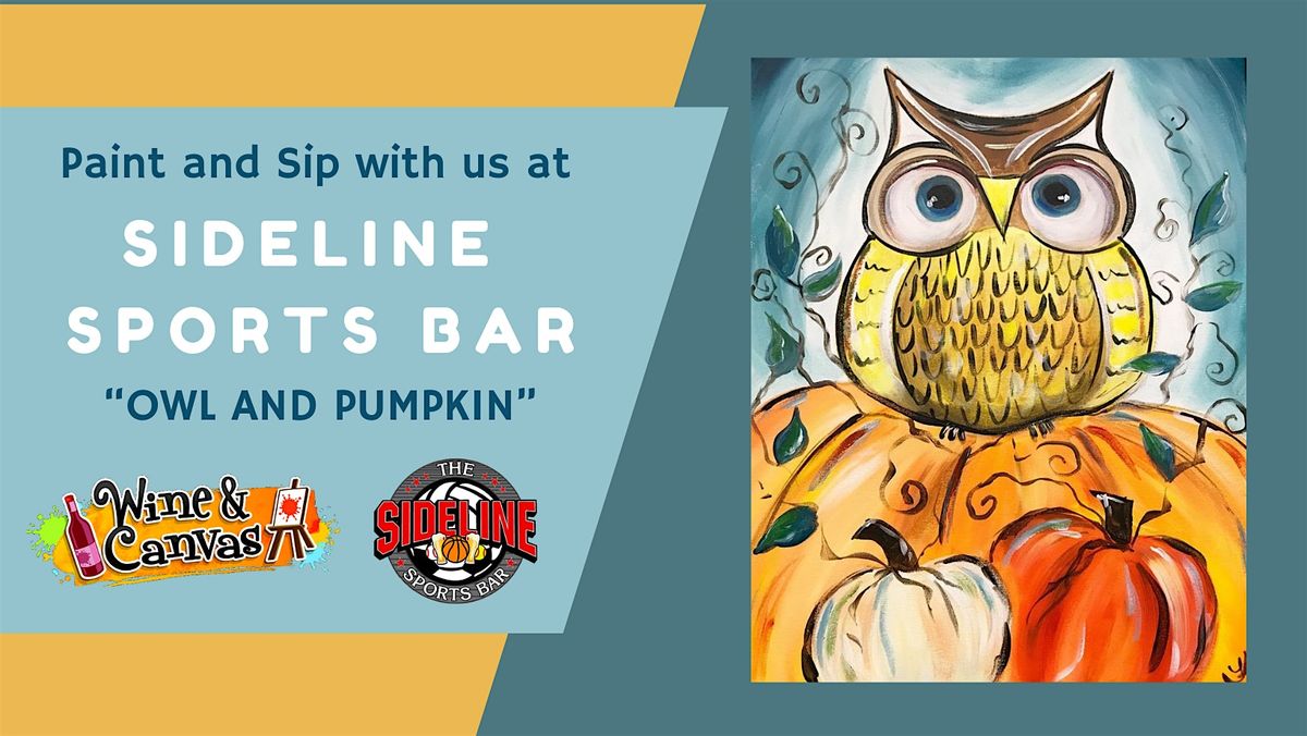 Owl and Pumpkin - Paint and Sip at The Sideline - Owosso, 24 September | Event in Owosso | AllEvents