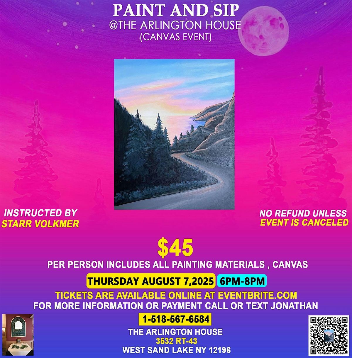 PAINT & SIP, 7 August | Event in WEST SAND LAKE | AllEvents