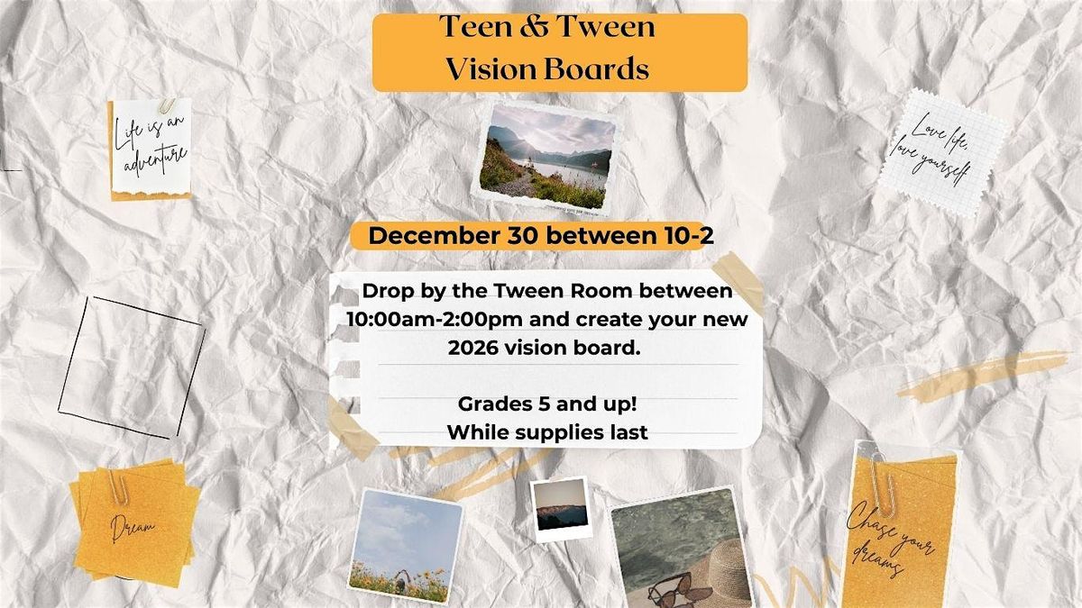 Vision Boards Teens and Tweens - Grade 5 and up, 30 December | Event in Montauk | AllEvents
