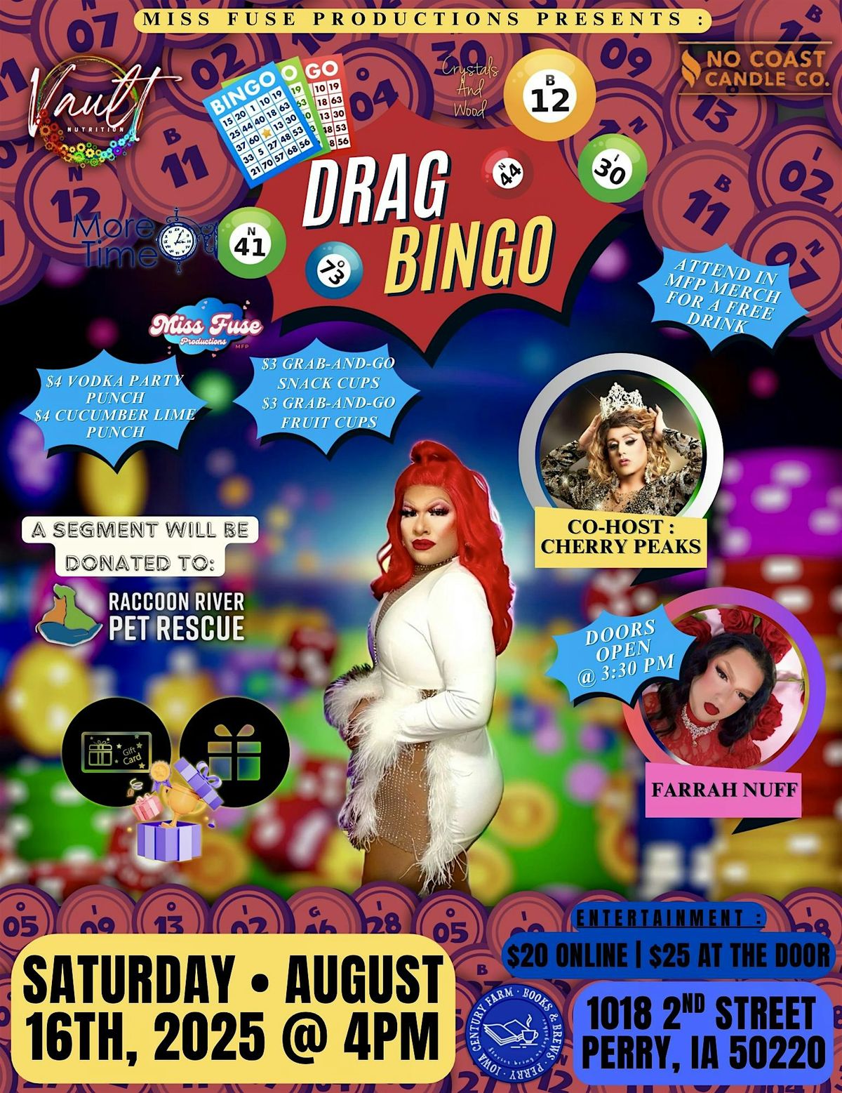 DRAG Me to BINGO in Perry, IA, 16 August | Event in Perry | AllEvents