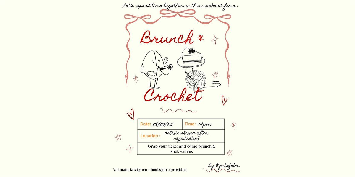 Brunch & Crochet, 3 August | Event in Raleigh | AllEvents
