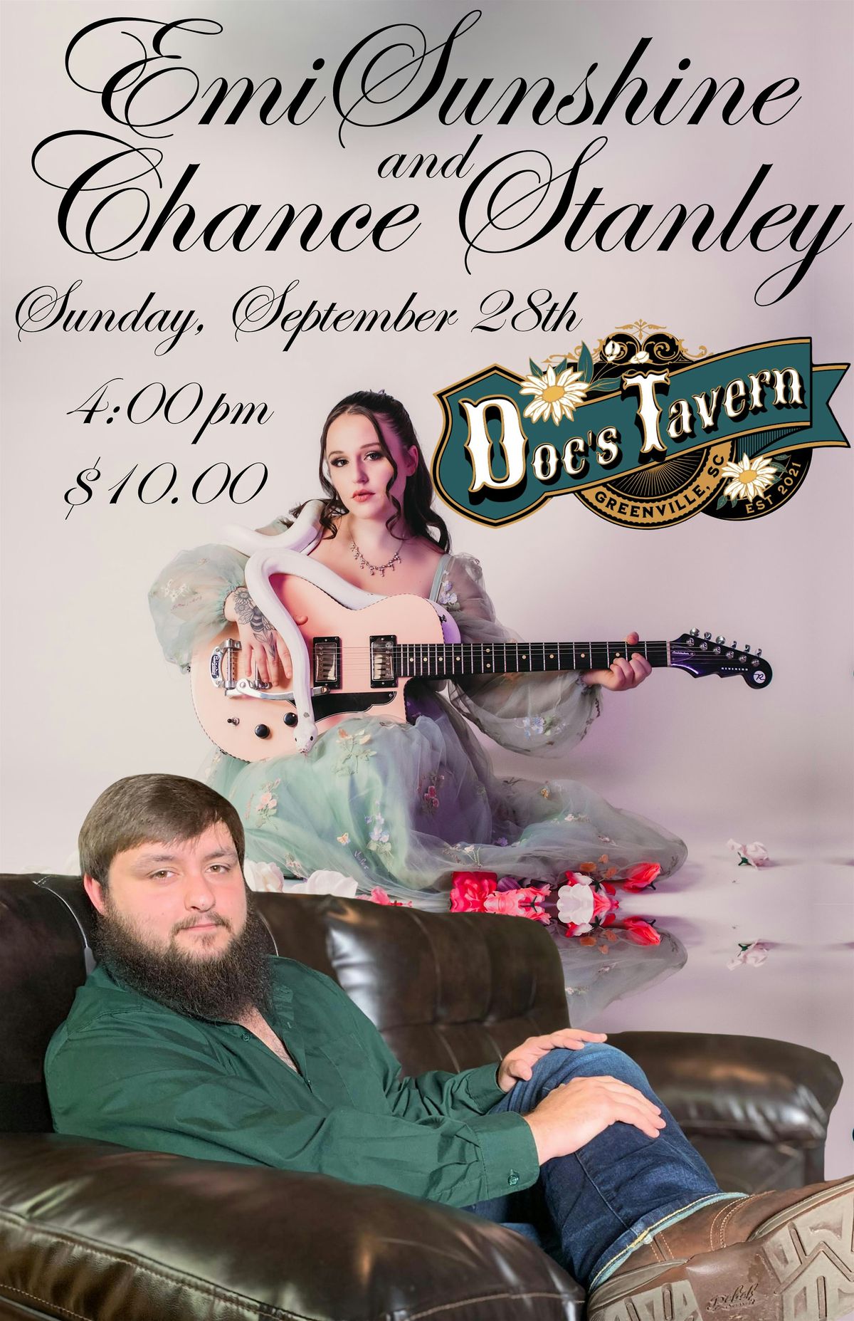 Chance Stanley and Emi Sunshine- Sunday Funday!, 28 September | Event in Greenville | AllEvents