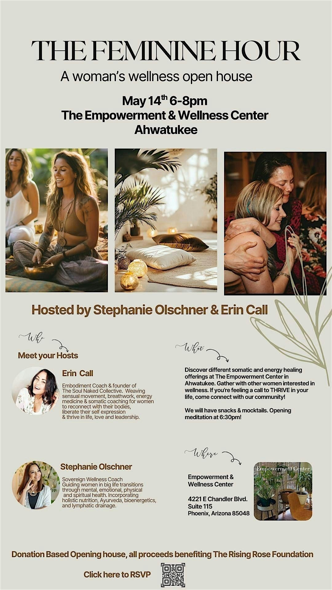 The Feminine Hour; Women's Wellness Open House, 14 May | Event in Phoenix | AllEvents