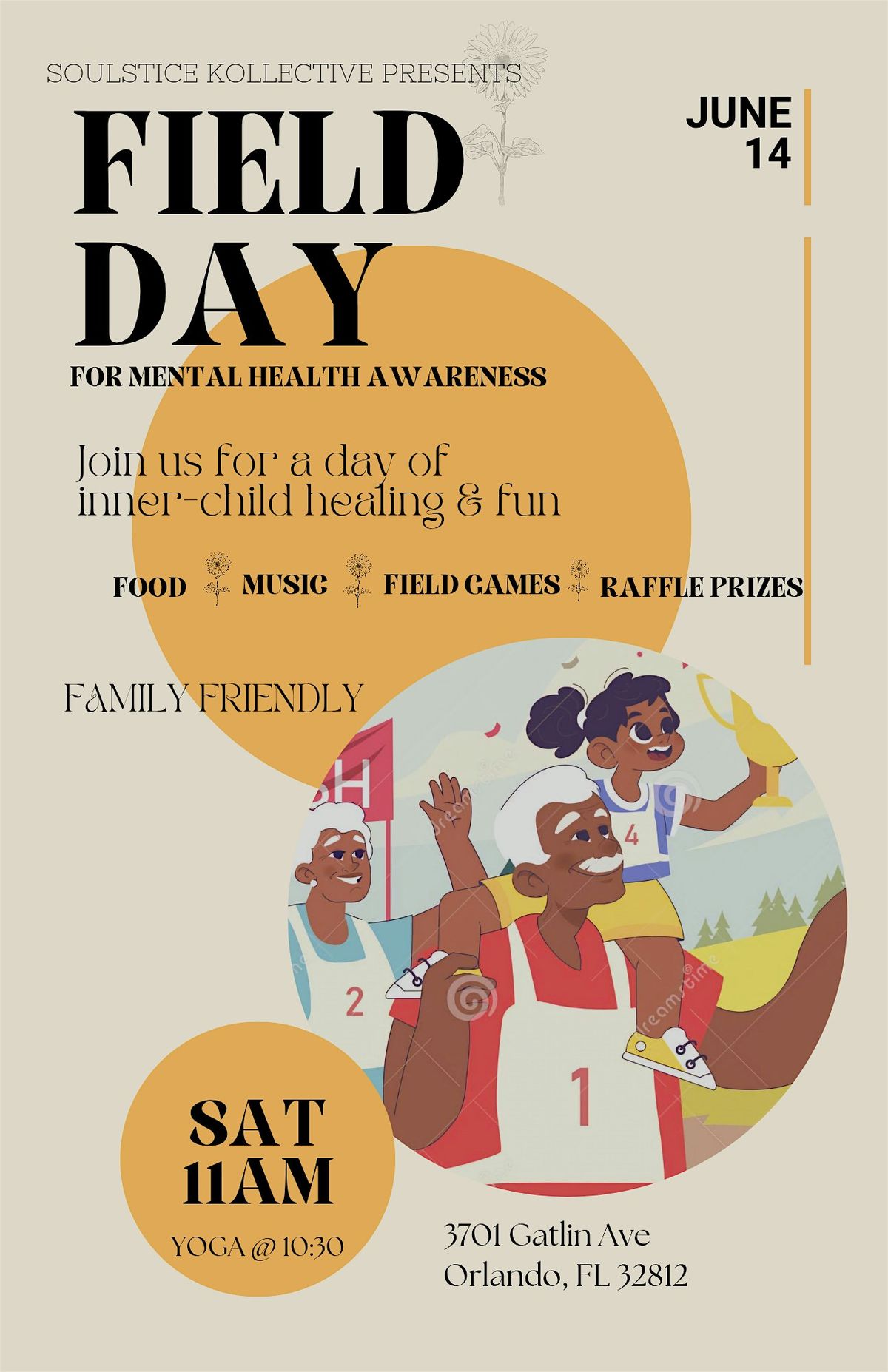 Soulstice Kollective Presents : Field Day 4 Mental Health Awareness, 14 June | Event in Orlando | AllEvents