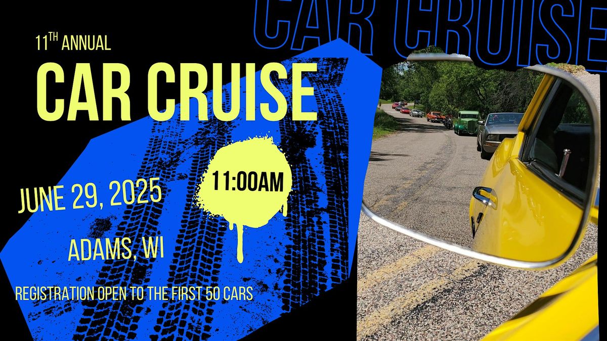 A-F Motors 11th Annual Car Cruise, 29 June | Event in Adams | AllEvents