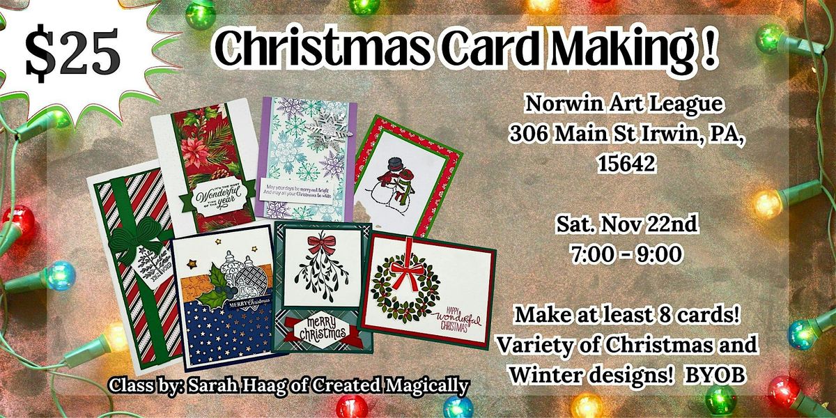 Christmas Card Making Workshop - BYOB, 22 November | Event in Irwin | AllEvents