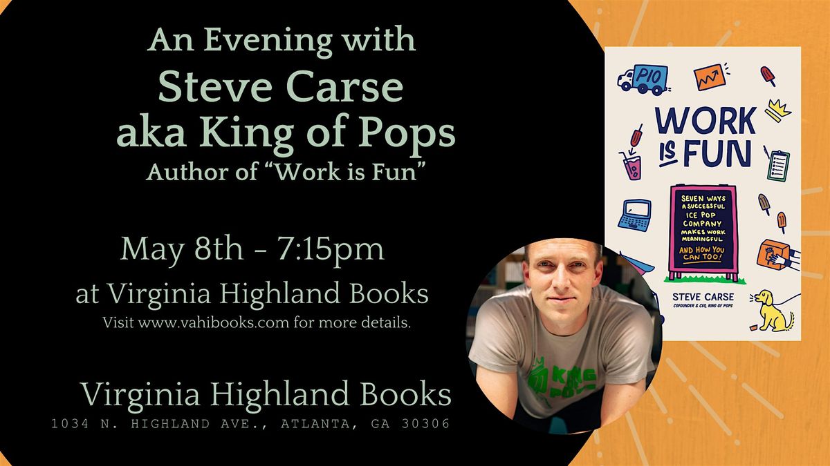 An Evening with Steve Carse aka King of Pops | Event in Atlanta | AllEvents