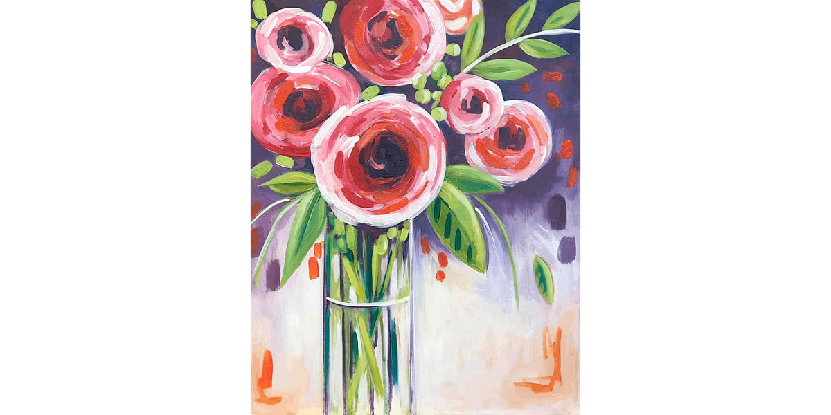 Freshly Picked Roses - Paint and Sip in Tyler | Classpop!™, 20 January | Event in Tyler | AllEvents