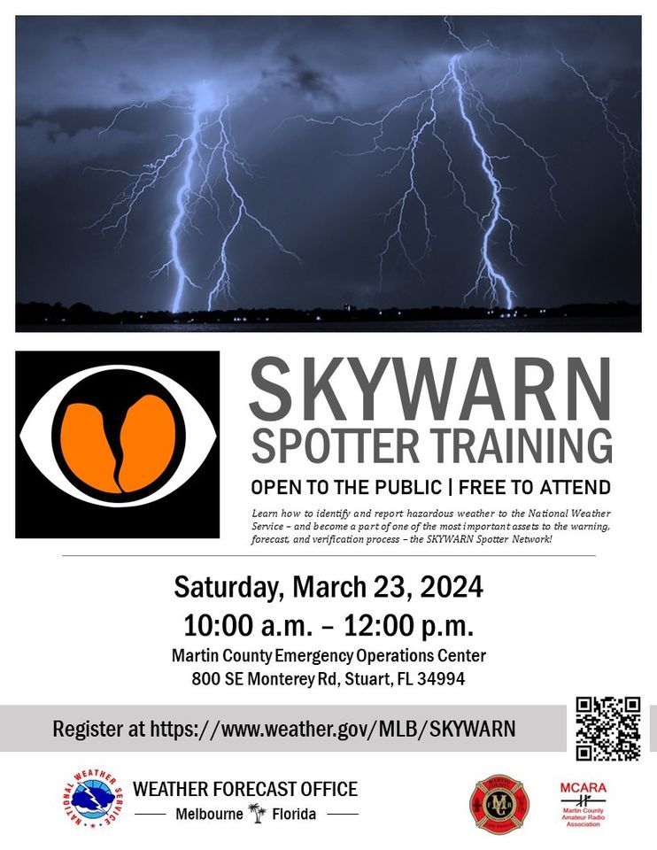 Skywarn Spotter Training, Martin County Emergency Operations, Stuart