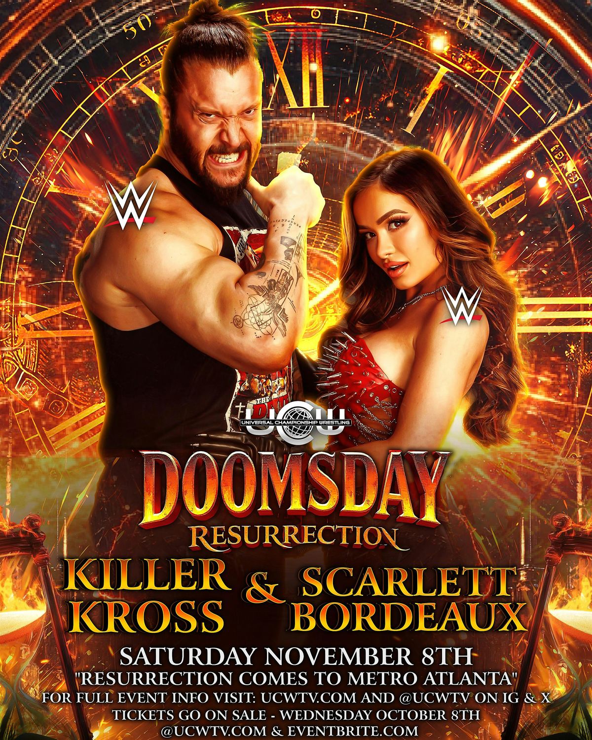 UCW DOOMSDAY RESURRECTION, 8 November | Event in Duluth | AllEvents