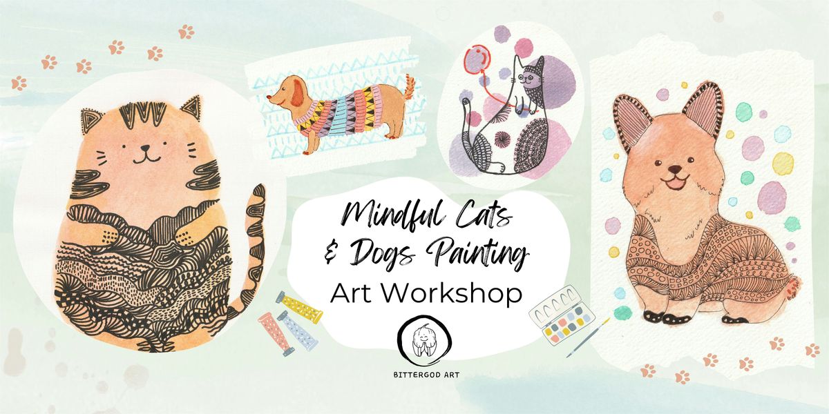 Paws and Relax: Mindful Cats and Dogs Painting Art Workshop, 18 October | Event in Tampines | AllEvents