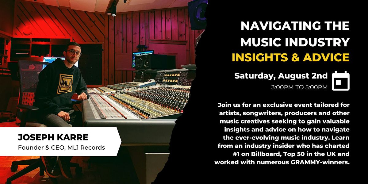 Navigating the Music Industry: Insights & Advice, 2 August | Event in Lafayette | AllEvents
