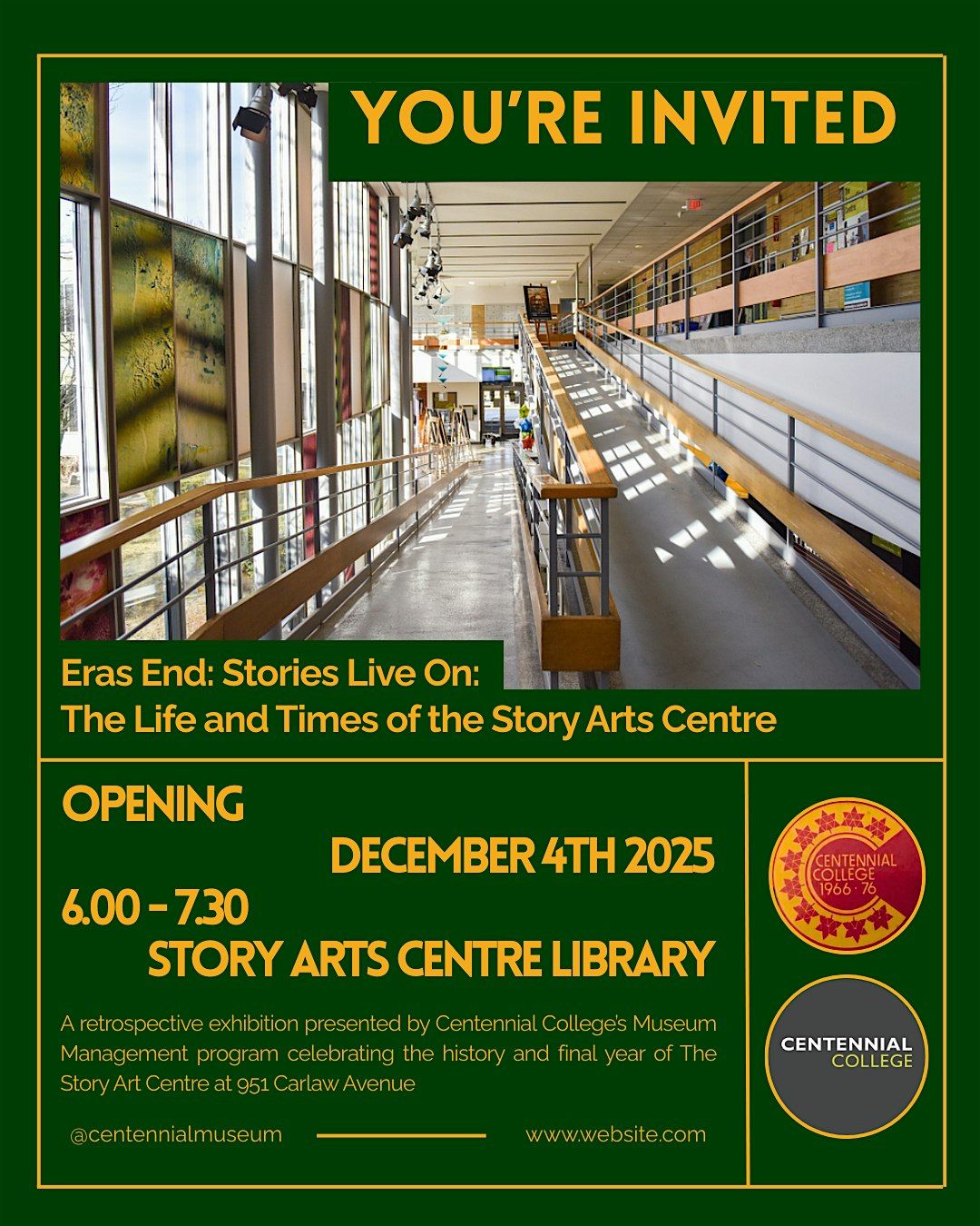 Eras End. Stories Live On:  The Life and Times of the Story Arts Centre, 4 December | Event in Toronto | AllEvents