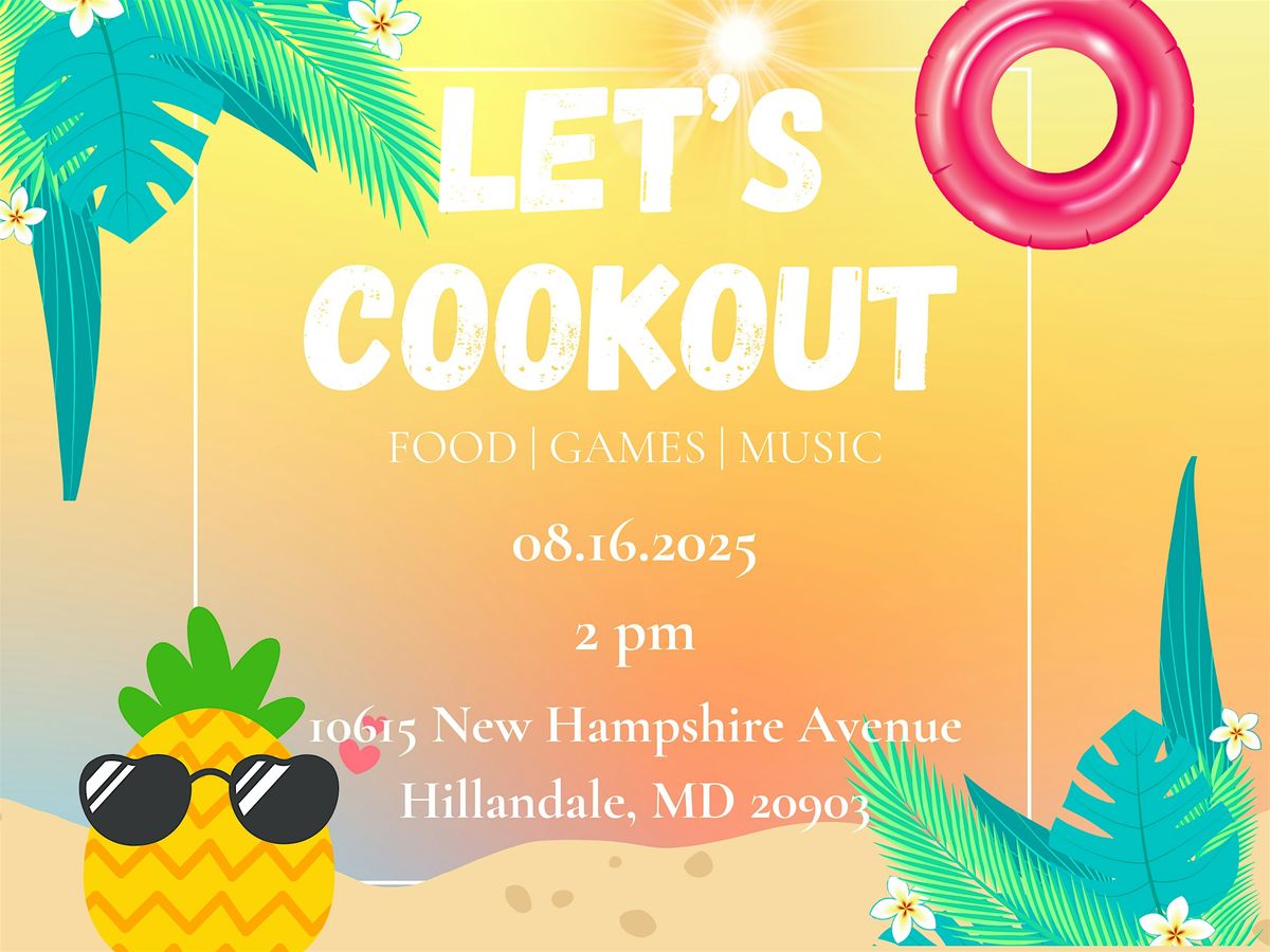 Let's Cookout, 16 August | Event in Silver Spring | AllEvents