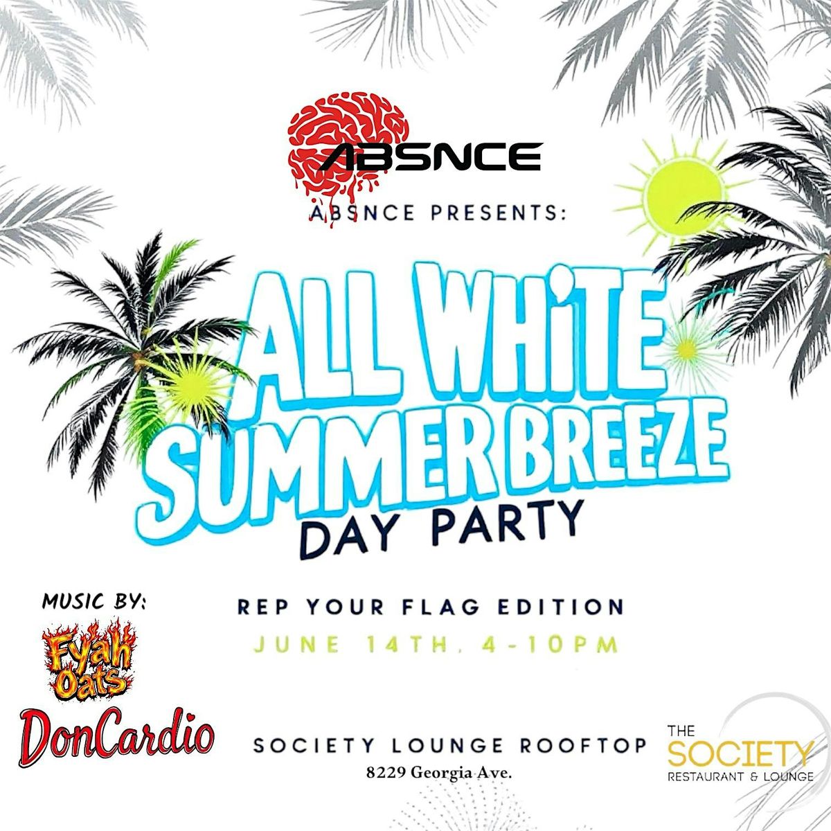 ABSNCE Presents:  ALL WHITE "SUMMER BREEZE" DAY PARTY, 14 June | Event in Silver Spring | AllEvents